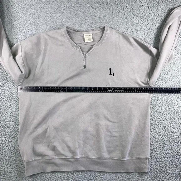 ComfortWash Hanes Sweatshirt XL Long Sleeve Pullover Embroidered 1 Grunge Unisex - Picture 4 of 9